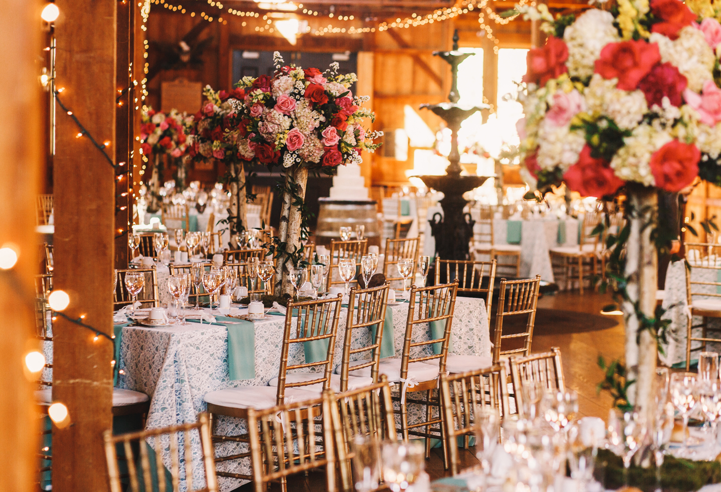 Music festival staging and lighting